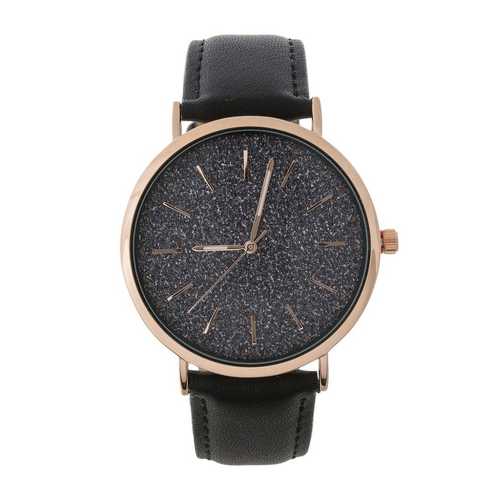 Black Glitter Watch